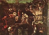 Triptych of The Adoration of The Magi Paintings - Adoration of the Magi by Jacopo Robusti Tintoretto